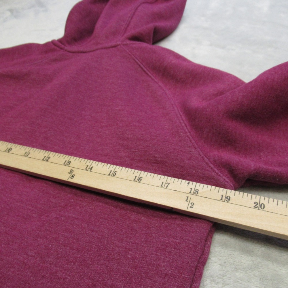 Carhartt Hoodie Womens Small Purple Pockets Raglan Full‎ Zip Fleece Sweatshirt - Picture 11 of 12